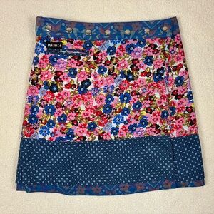 Moshiki Women’s Floral Wrap Skirt Reversible One Size